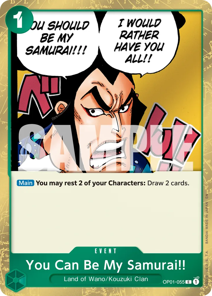 You Can Be My Samurai!!