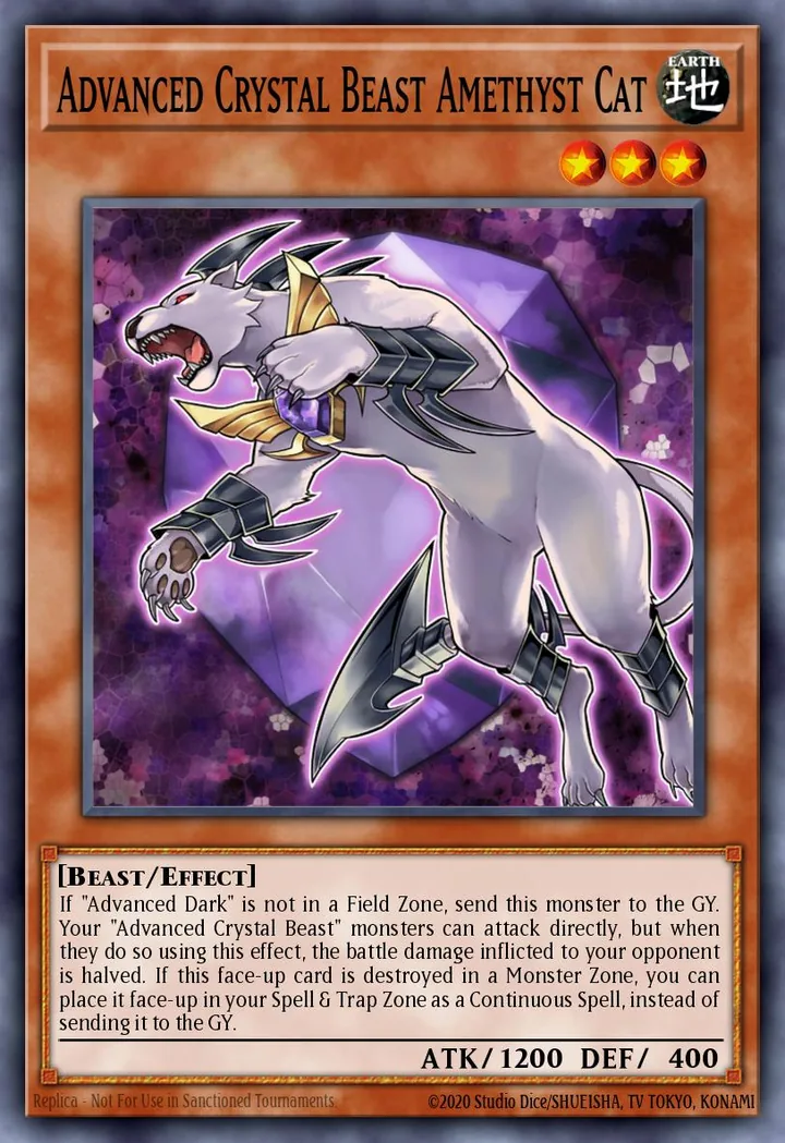 Advanced Crystal Beast Amethyst Cat