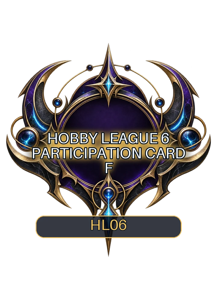 Hobby League 6 participation card A