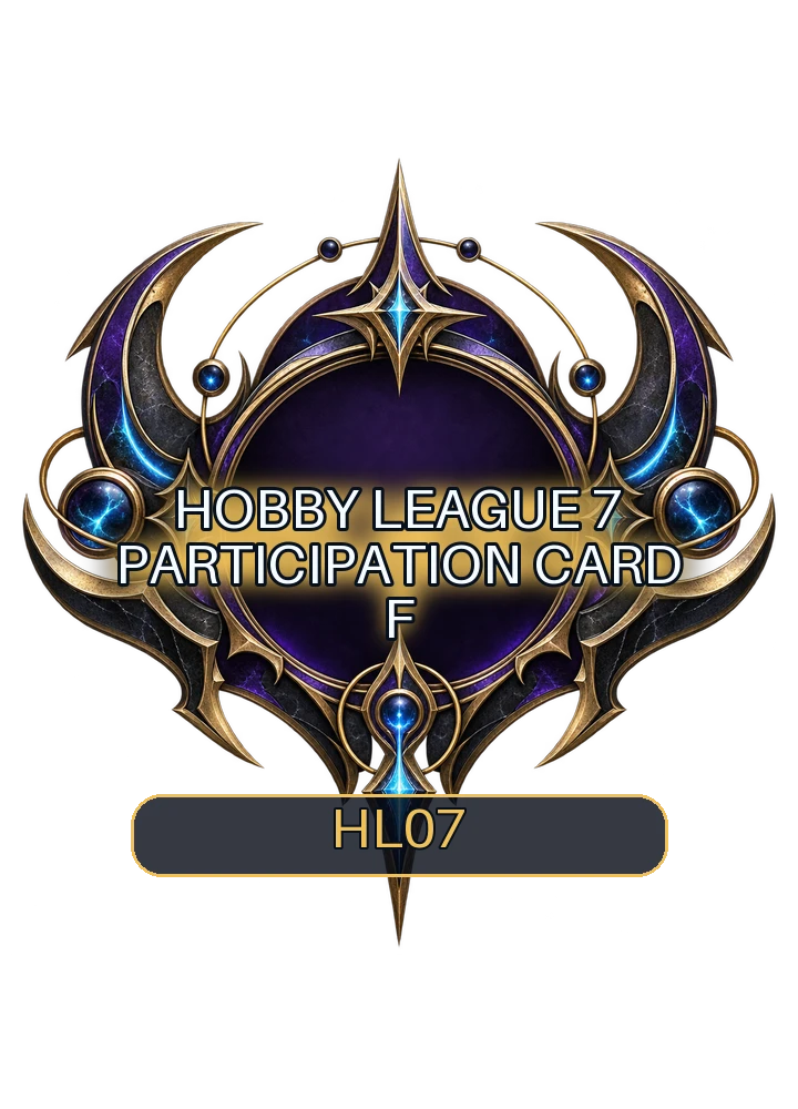 Hobby League 7 participation card A