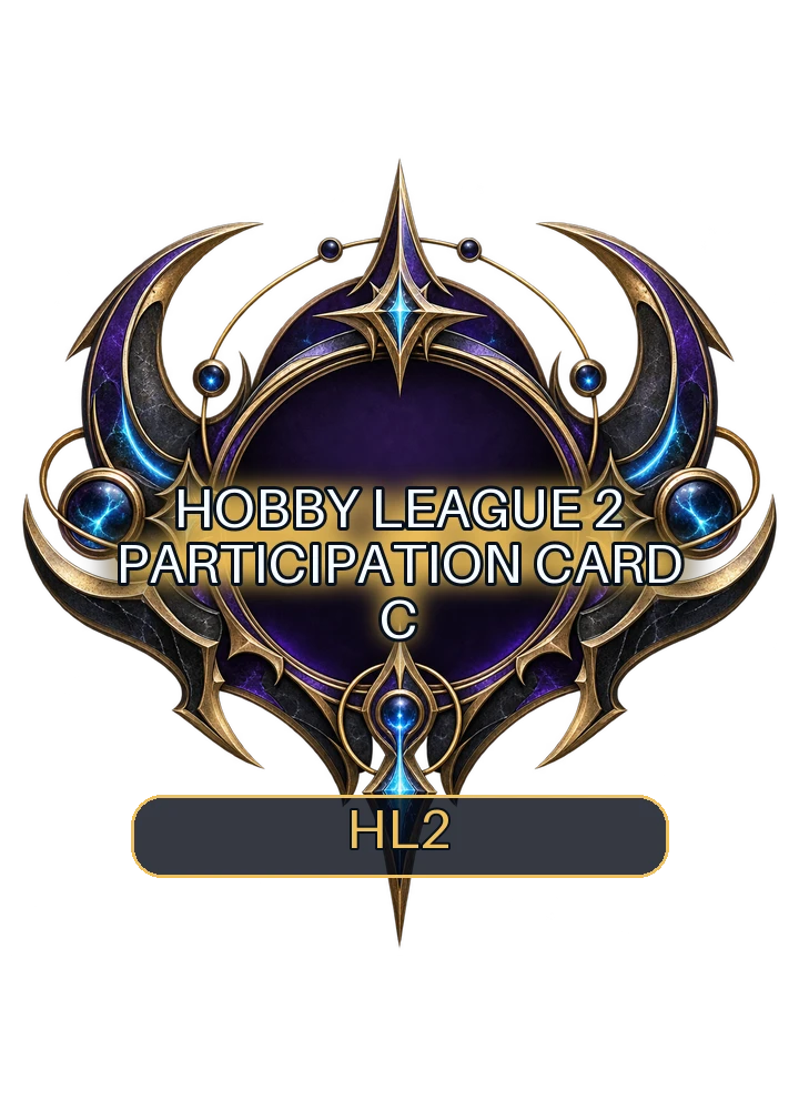 Hobby League 2 participation card A